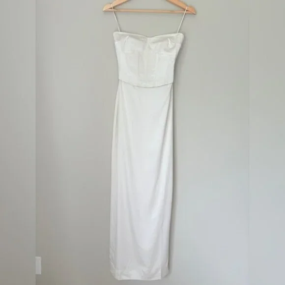reformation ariyah corset satin maxi dress Reformation Ariyah Corset Satin Maxi Dress